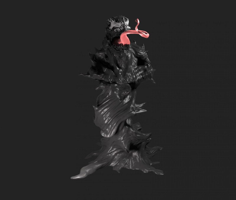Symbiote Statue 3D 打印模型 .c4d .max .obj .3ds .fbx .stl .blend