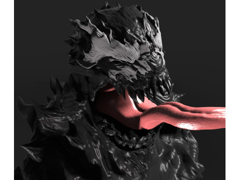 Symbiote Statue 3D 打印模型