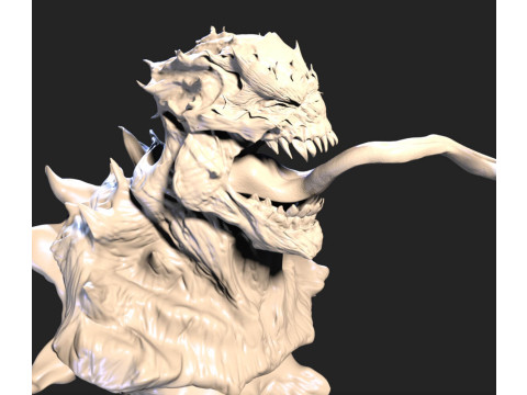 Symbiote Statue 3D 打印模型