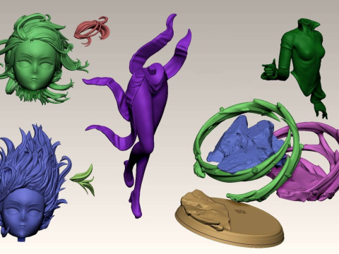 Tatsumaki - One Punch Man 3D Принт Модель