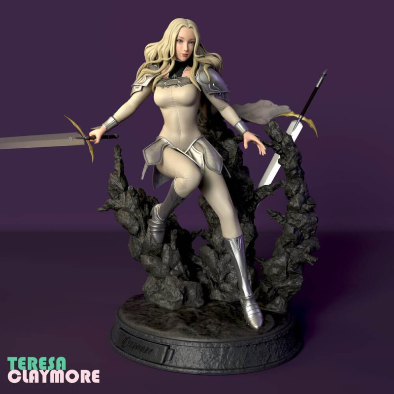 Teresa - Claymore 3D 打印模型 .c4d .max .obj .3ds .fbx .stl .blend 