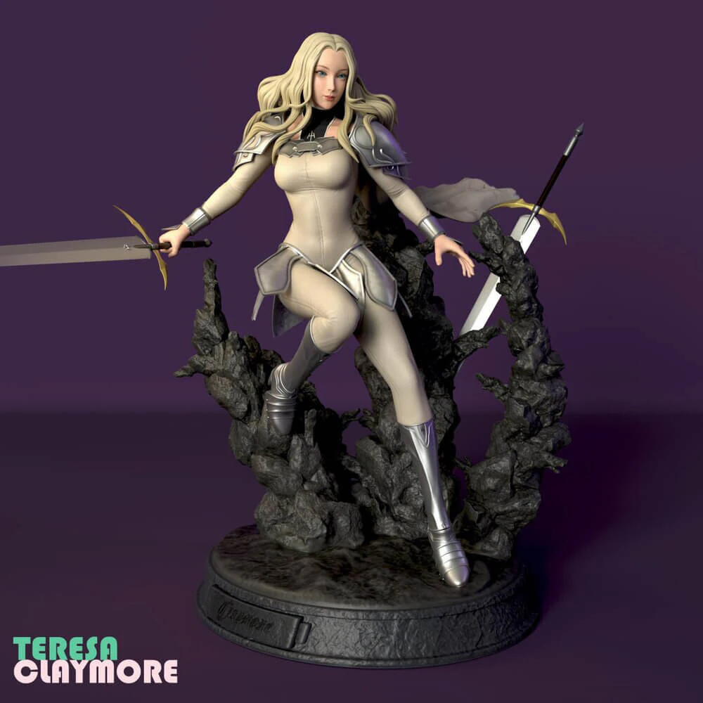 Teresa - Claymore 3D Print Model .c4d .max .obj .3ds .fbx .stl .blend 