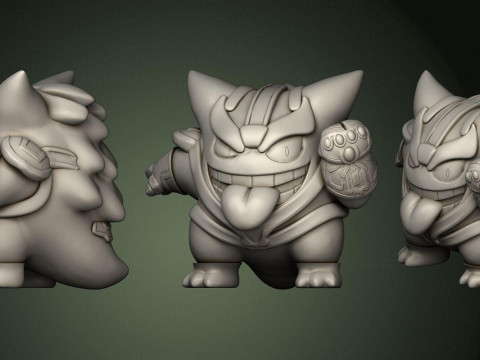 Thangar Thanos Gengar 3D Принт Модель