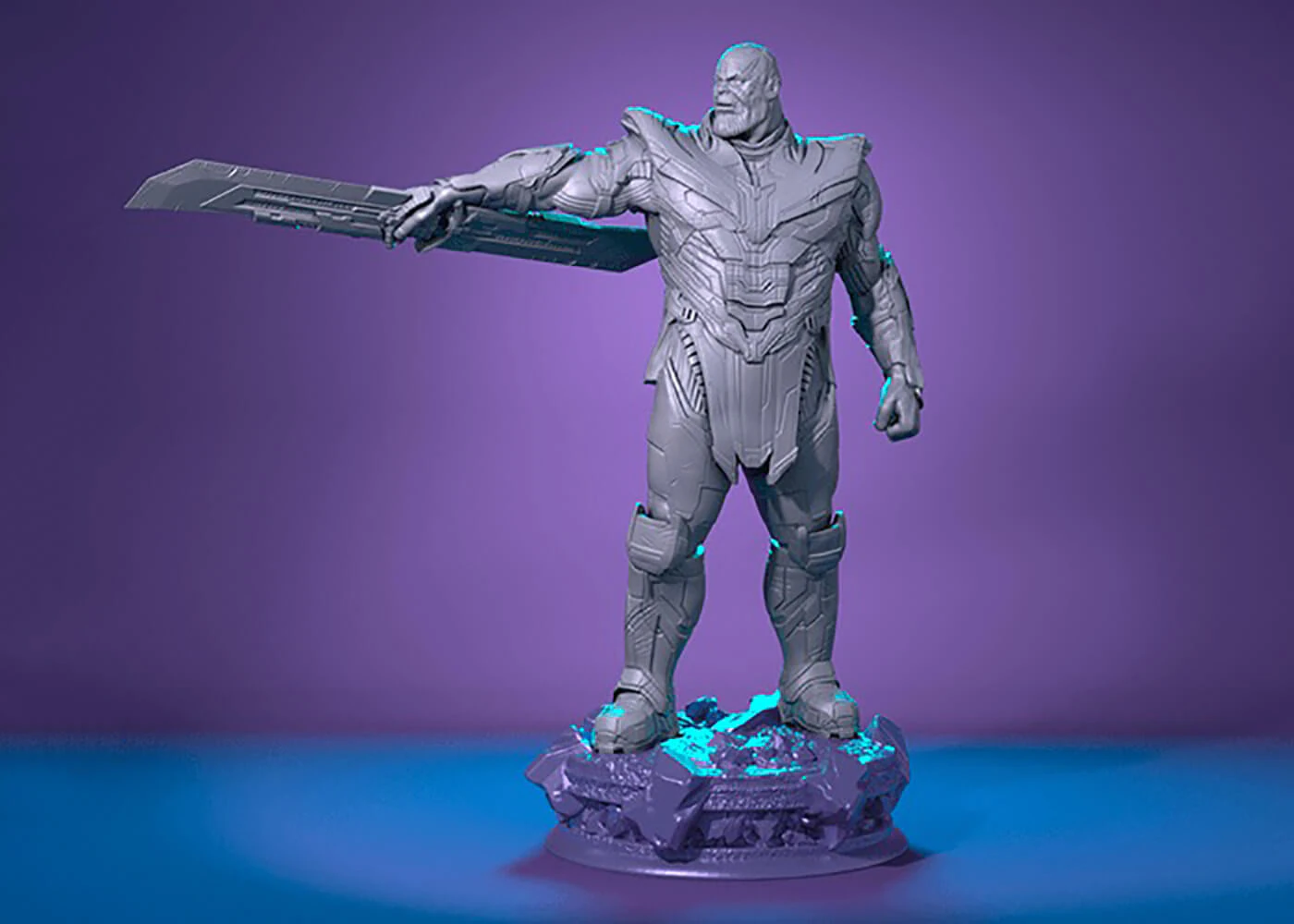 Thanos Endgame 3D Print Model .c4d .max .obj .3ds .fbx .stl .blend 