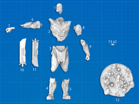 Thanos Endgame 3D 打印模型