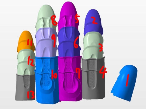 Thanos Infinity Gauntlet 3D-printmodel