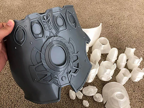 Gant de l'infini Thanos Modèles 3D en vedette