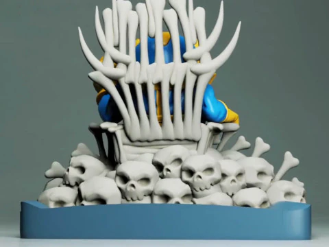 Thanos on Throne Chibi 3D Print Model
