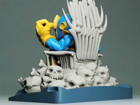 Thanos on Throne Chibi 3D Print Model