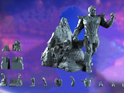 Thanos Statues Model Cetak 3D