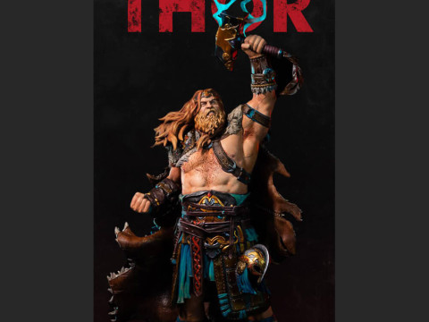 Thor God of Thunder 3Dプリントモデル