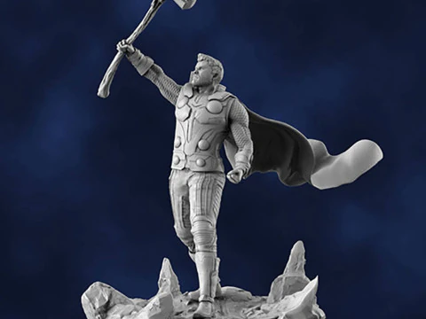 Thor With Stormbreaker 3D Print Model