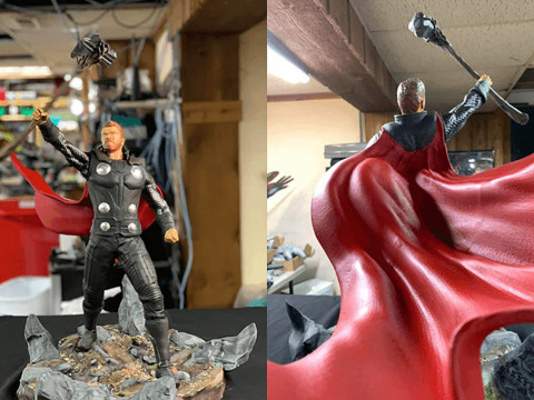 Thor With Stormbreaker 3D-Druckmodell