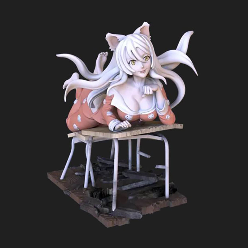Tsubasa Hanekawa 3D Print Model .c4d .max .obj .3ds .fbx .stl .blend