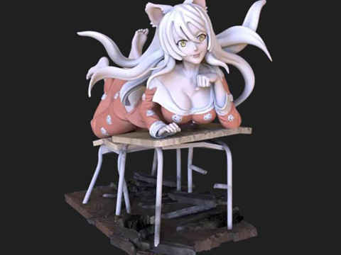 Tsubasa Hanekawa 3D Принт Модель