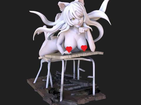 Tsubasa Hanekawa 3D Print Model