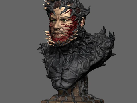 Venom - Tom Hardy Bust 3D Print Model