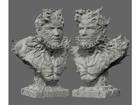 Venom - Tom Hardy Bust 3D Print Model