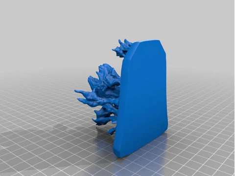 Venom Skull With Base 3D Print Model