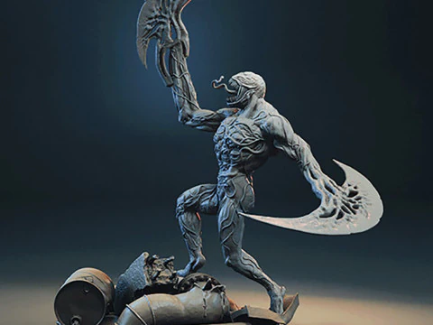 Venom Vs Riot Symbiote 3D Print Model