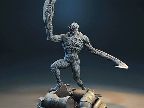 Venom Vs Riot Symbiote 3D 프린트 모델