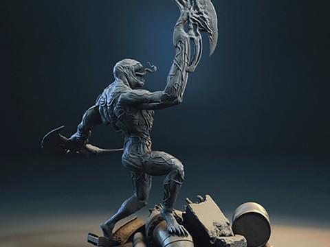 Venom Vs Riot Symbiote 3D 프린트 모델