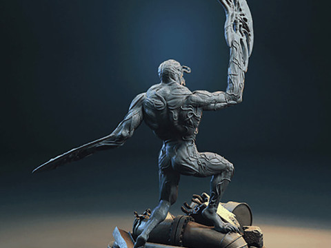 Venom Vs Riot Symbiote 3D 프린트 모델