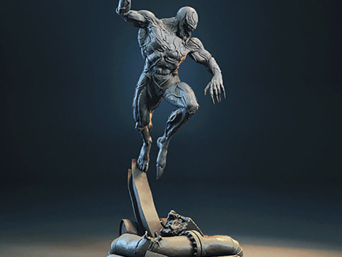 Venom Vs Riot Symbiote 3D 프린트 모델