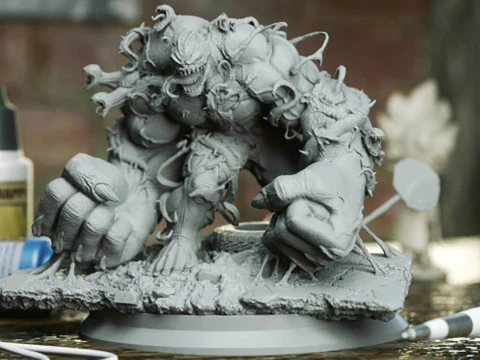 Venomized Hulk 3D Print Model
