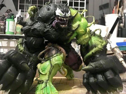 Venomized Hulk 3D Print Model