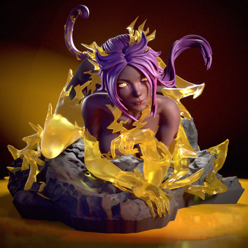 Yoruichi Shihoin - Bleach 3D प्रिंट मॉडल .c4d .max .obj .3ds .fbx .stl .blend 