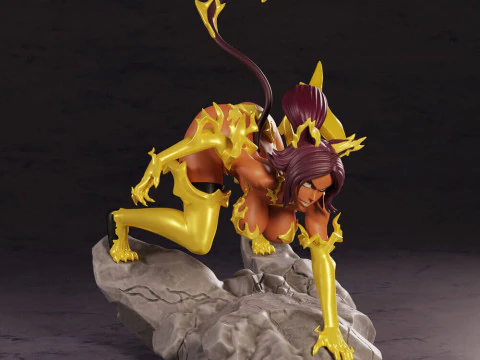 Yoruichi Shihouin Deus do Trov&atilde;o Modelo de Impressão 3D