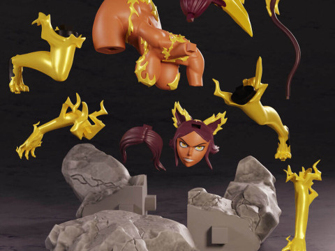 Yoruichi Shihouin God of Thunder 3D Baskı Modeli