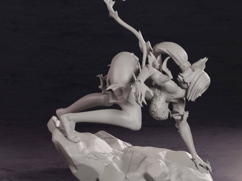 Yoruichi Shihouin God of Thunder 3D Baskı Modeli