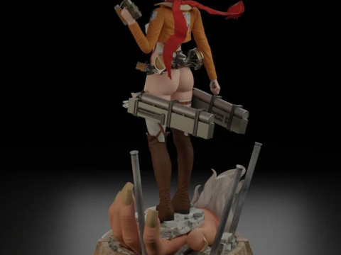 Mikasa Ackerman - Attack on Titan Modelo de Impressão 3D