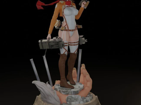 Mikasa Ackerman - Attack on Titan Modelo de Impressão 3D