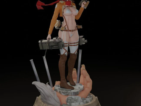 Mikasa Ackerman - Attack on Titan Modelo de Impressão 3D