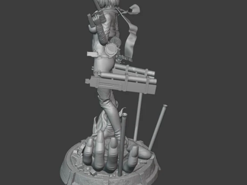 Mikasa Ackerman - Attack on Titan Modelo de Impressão 3D