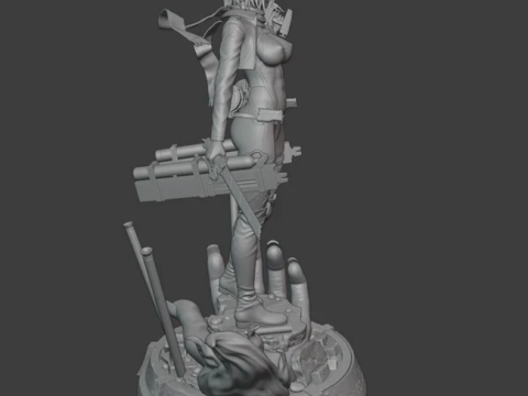 Mikasa Ackerman - Attack on Titan Modelo de Impressão 3D