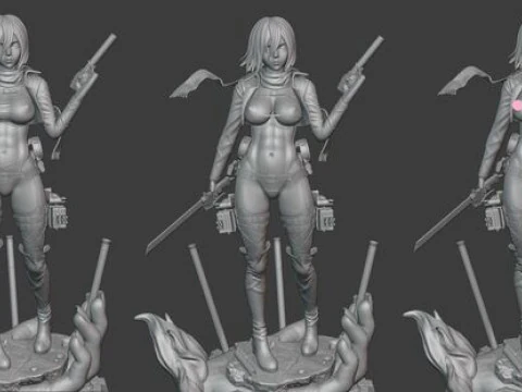 Mikasa Ackerman - Attack on Titan 3D Print Model