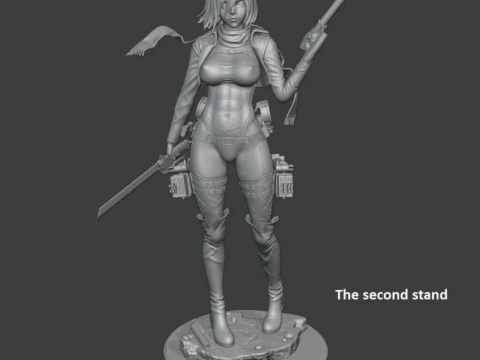 Mikasa Ackerman - Attack on Titan Modelo de Impressão 3D