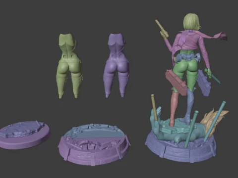 Mikasa Ackerman - Attack on Titan Modelo de Impressão 3D