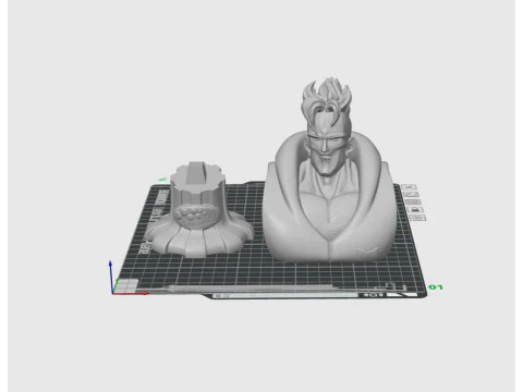 Android 16 Bust 3D Print Model