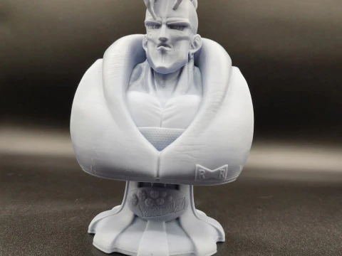 Android 16 Bust 3D Print Model