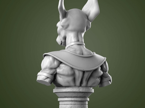 Beerus Bust Figurine 3D 打印模型