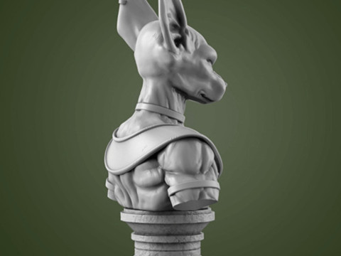 Beerus Bust Figurine 3D 打印模型