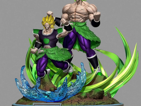 Broly Diorama 3Dプリントモデル
