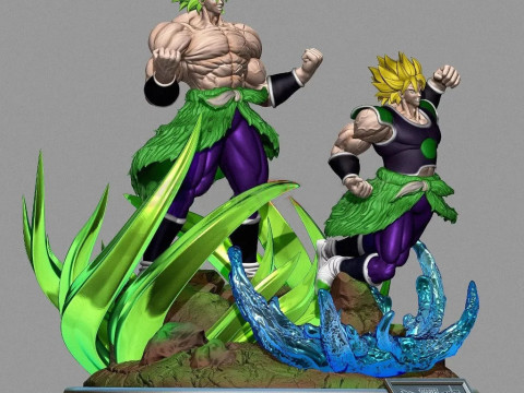 Broly Diorama 3D 프린트 모델