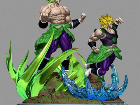 Broly Diorama 3D Print Model
