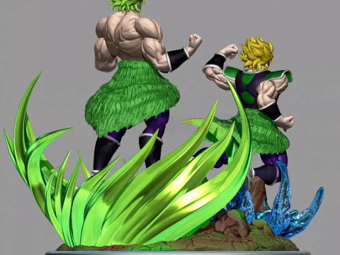 Broly Diorama 3D Print Model